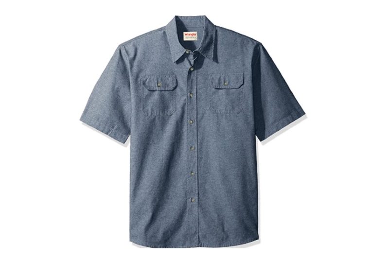 Wrangler Authentics Short-Sleeve Shirt on a white backdrop.