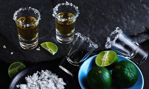 A round of salted tequila shots.