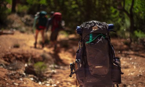 Backpack on a Hiking Trail