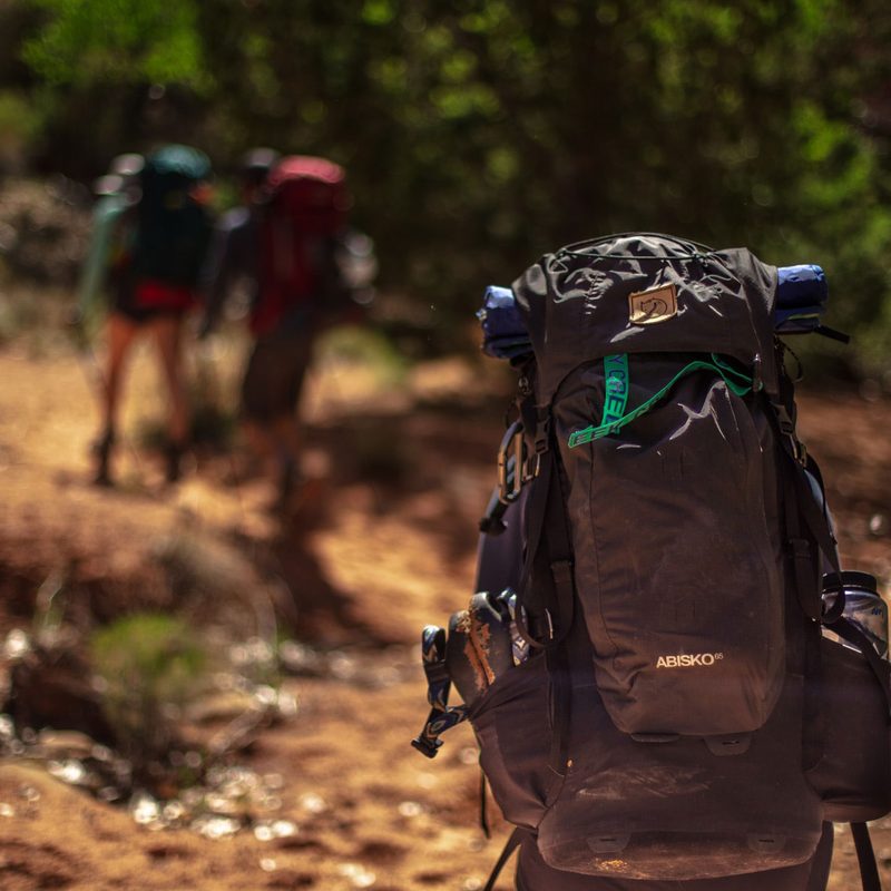 Backpack on a Hiking Trail