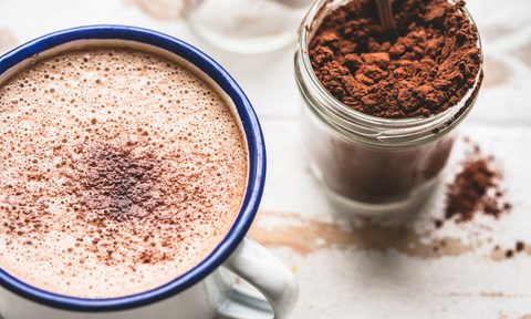 best cocoa powder hot chocolate close up