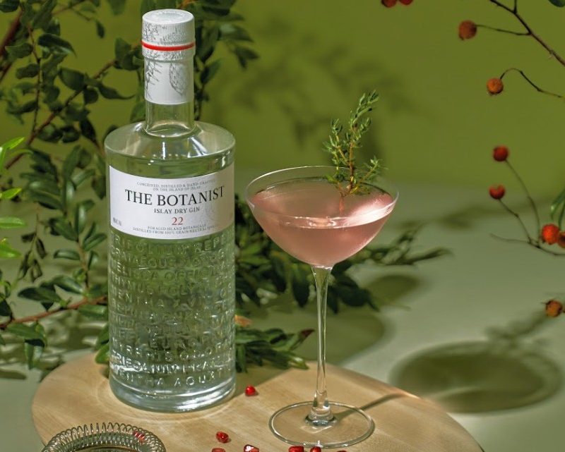 Botanist pomegranate martini
