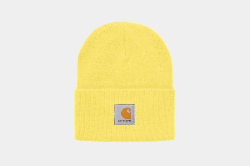 Carhartt beanie in yellow.