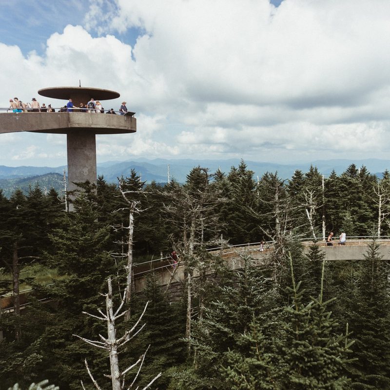 Clingmans Dome in Great Smoky Mountains National Park