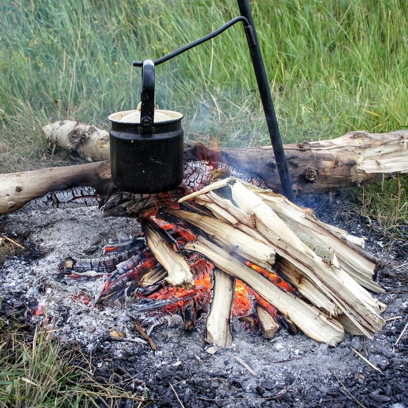 dutch oven over campfire