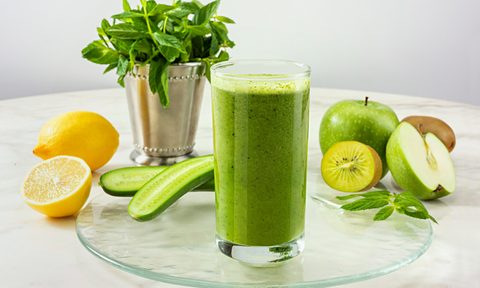 Green detox juice.