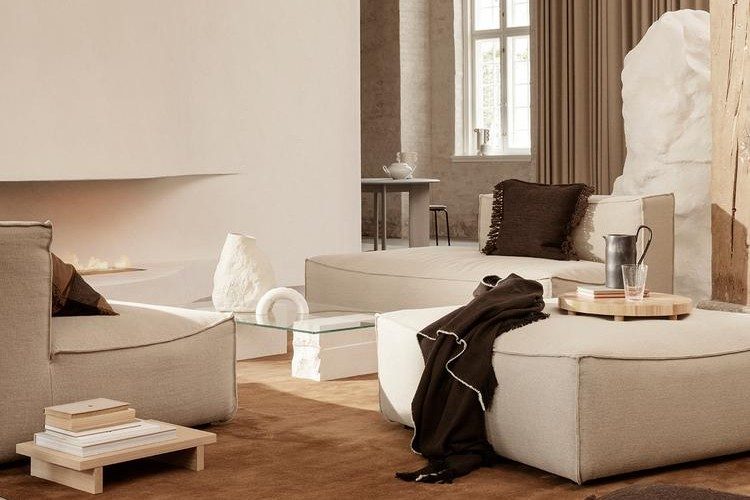 nude living set from ferm living.