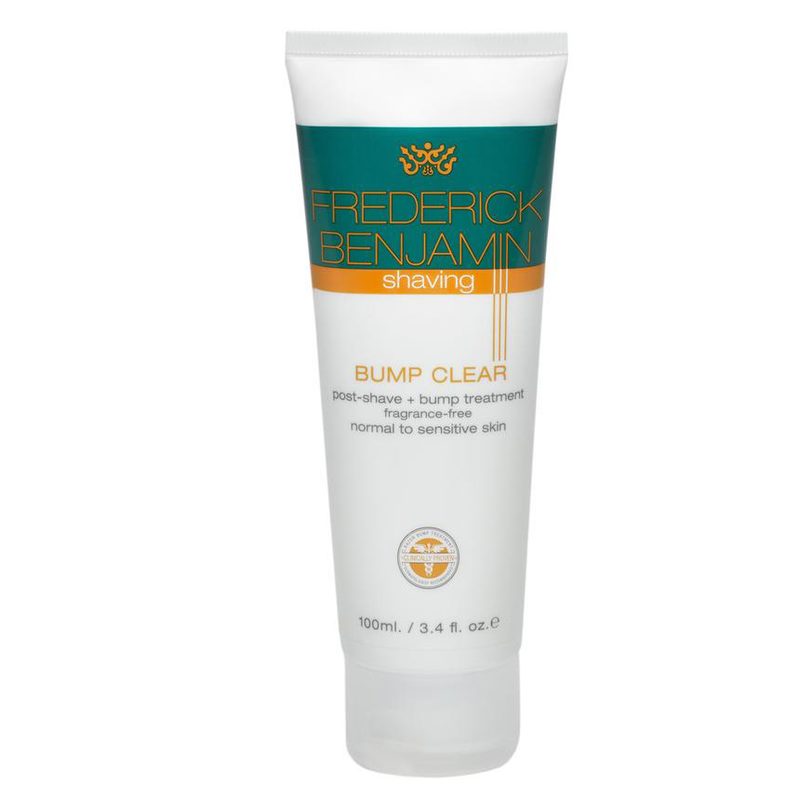 Frederick Benjamin Bump Clear is a fragrance-free post-shave +bump treatment, suitable for normal to sensitive skin.