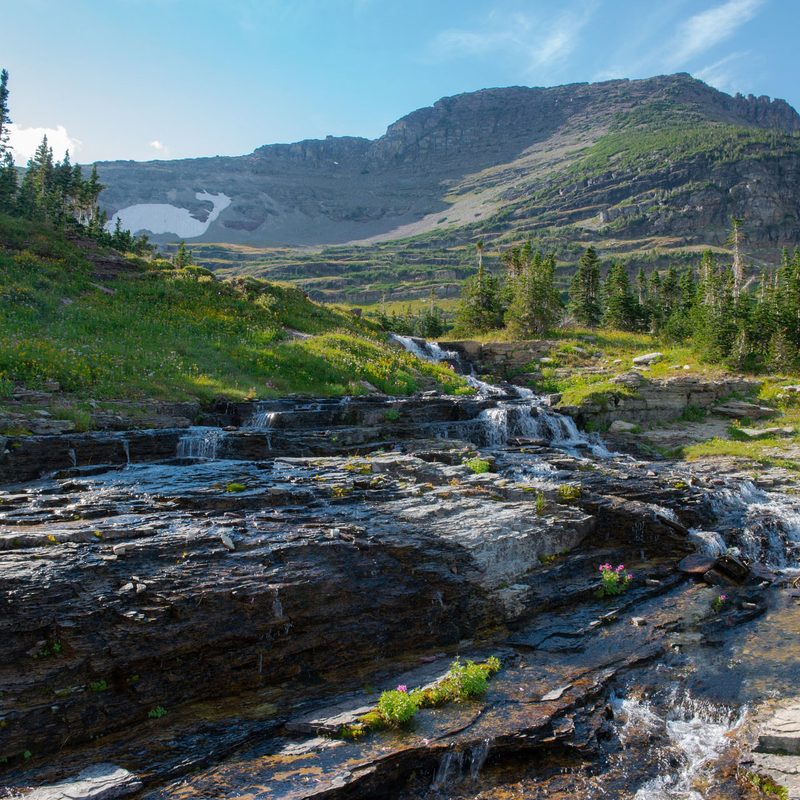 Hiking Glacier National Park in Montana.