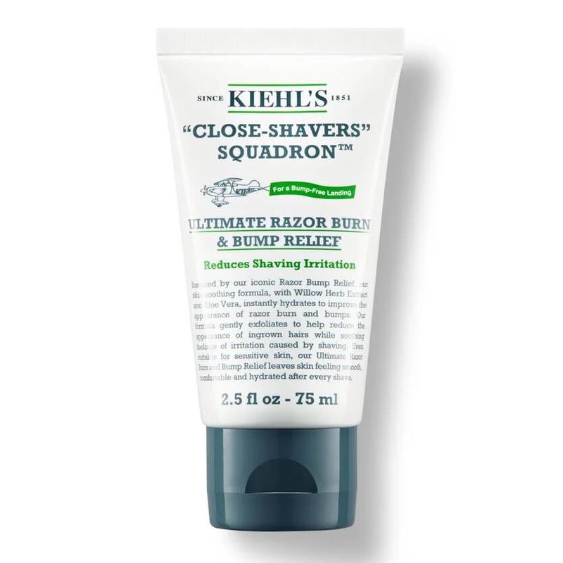 Kiehl’s Ultimate Razor Burn & Bump Relief reduces shaving irritation.