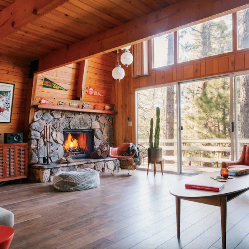 Big Bear Treehouse mid-century modern cabin