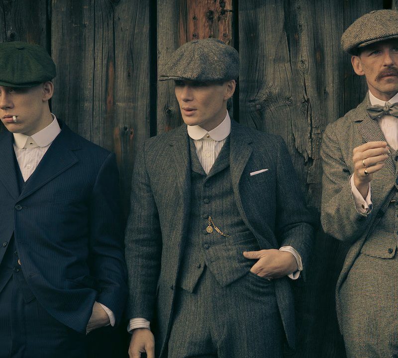 Peaky Blinders wearing the newsboy hat
