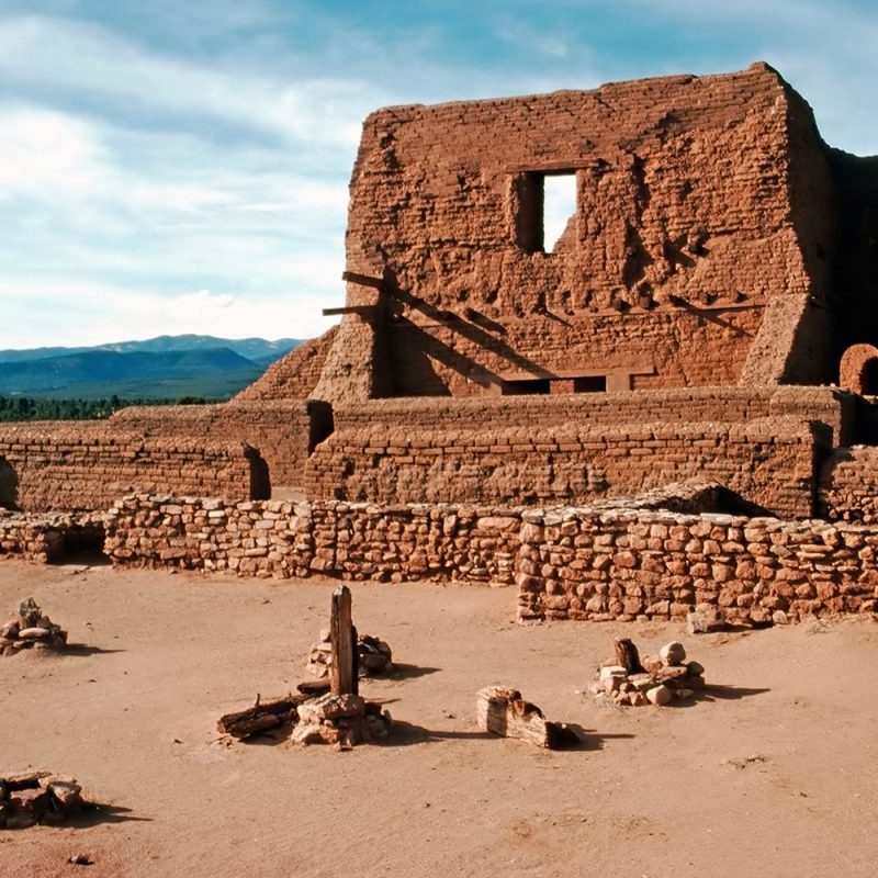A view of the Pecos National Historic Park.