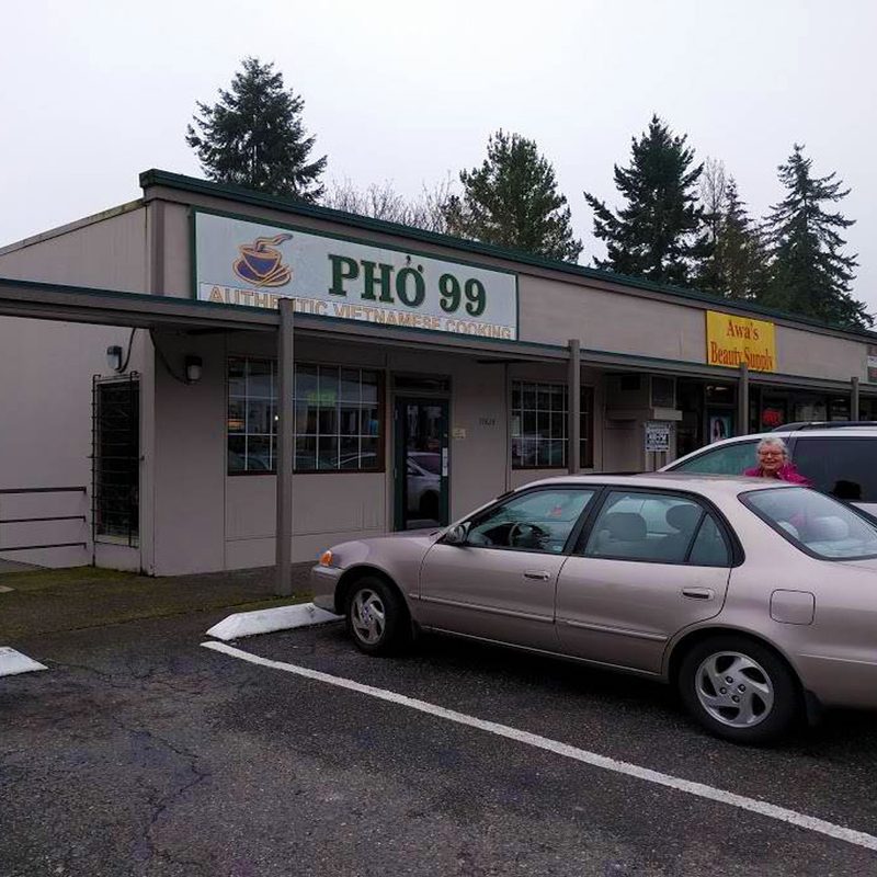 At the parking space of Pho 99.