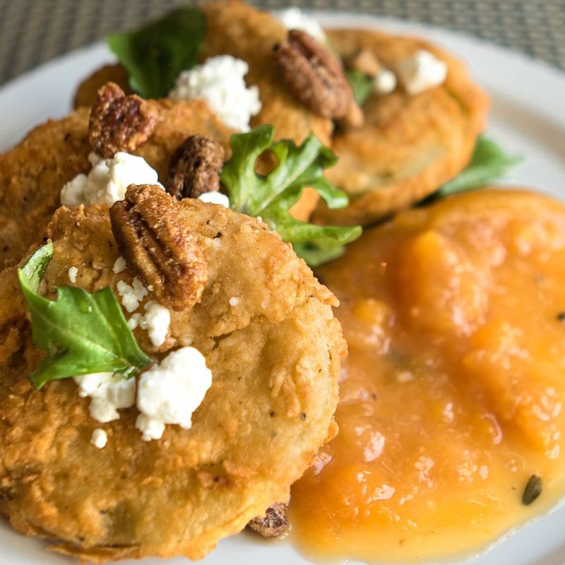 Fried green tomatoes at Poogan's Porch