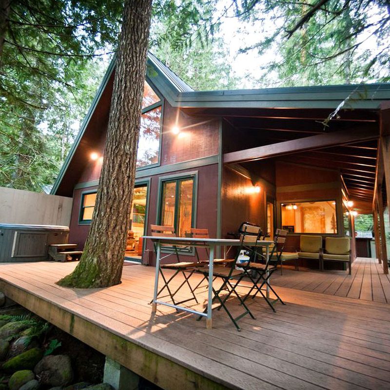 Sandy River Forest Cabin Rental in Rhododendron, Oregon