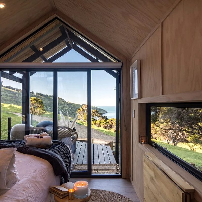 modern tiny house with great views