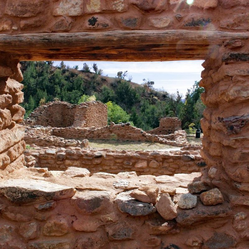 Mission ruins in New Mexico.