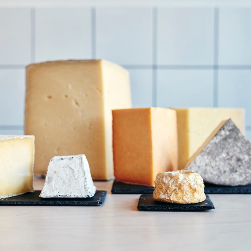 A selection of cheeses