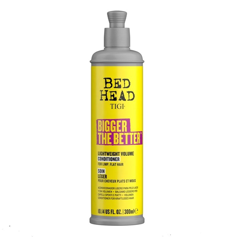 bed head bigger the better conditioner bottle. 