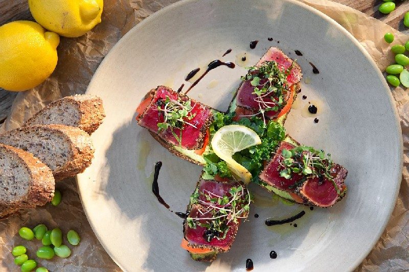 Ahi bruchetta