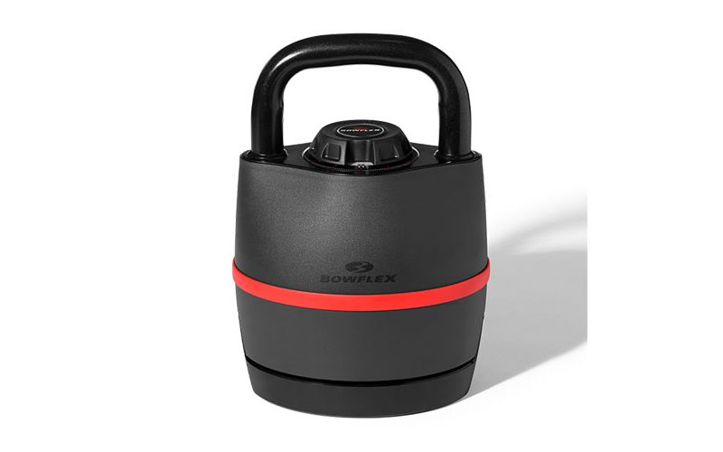 Bowflex SelectTech adjustable kettlebell waiting to be used.