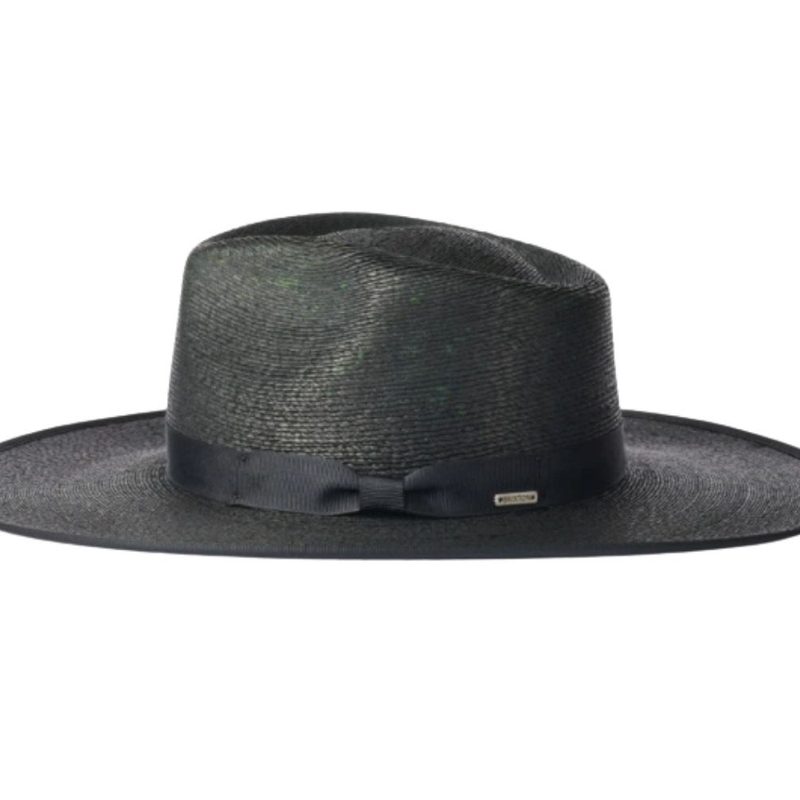 A black Brixton Straw Hat.