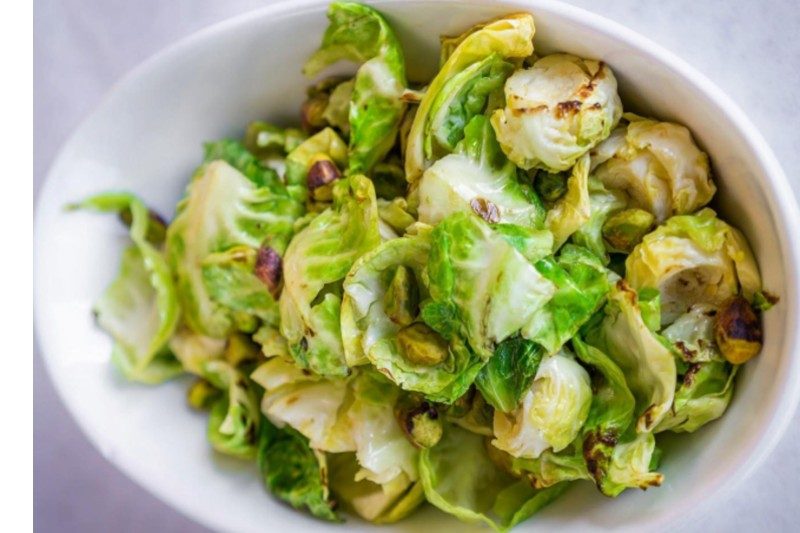 Brussels sprouts with pistachios