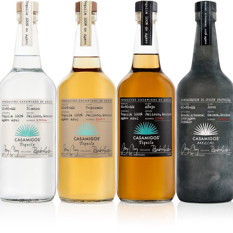 Four bottles of Casamigos Tequila.