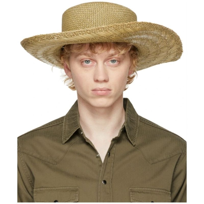 A male model wearing the Honolulu Hat YSL.