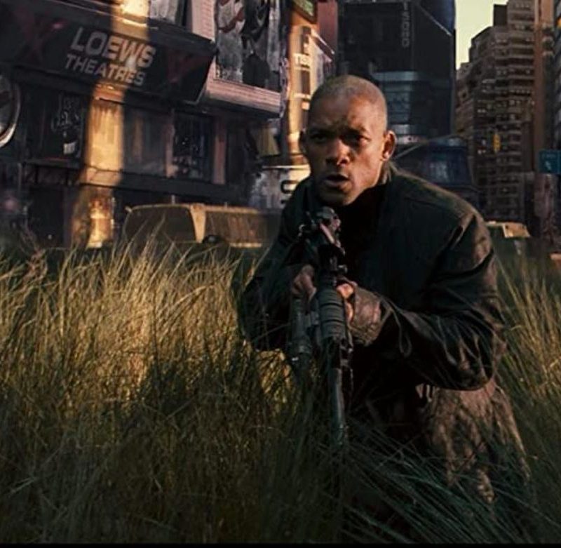 Will Smith wades in tall grass