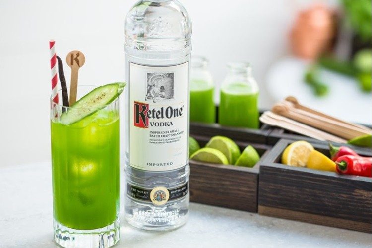 Ketel One Green Mary Cocktail.