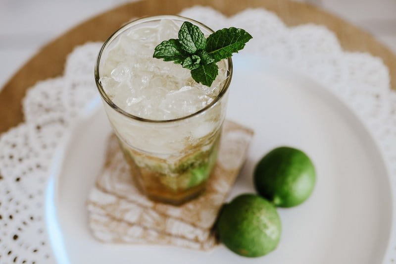 Mojito from a top view