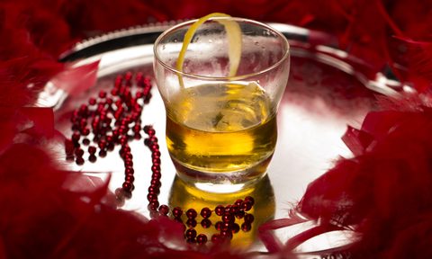 Sazerac (with the red feather boa) is the official cocktail of New Orleans for summer drinks