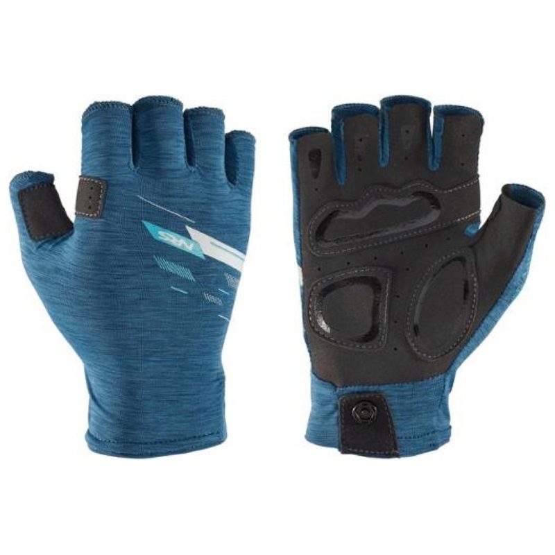 NRS Boater's Gloves shown front and back.