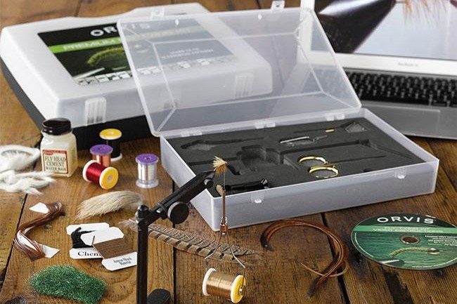 Orvis Fly Tying Kit on a white background.