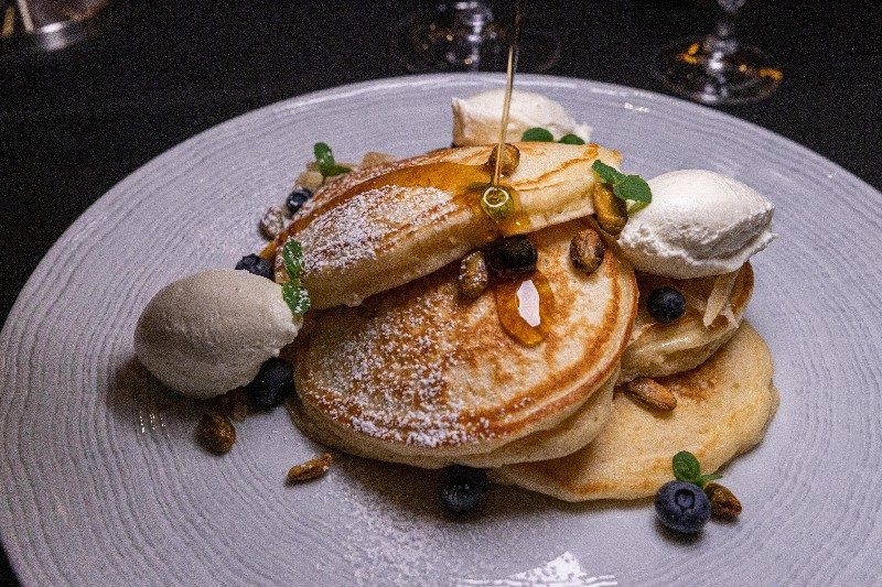 Sweet cream ricotta pancakes