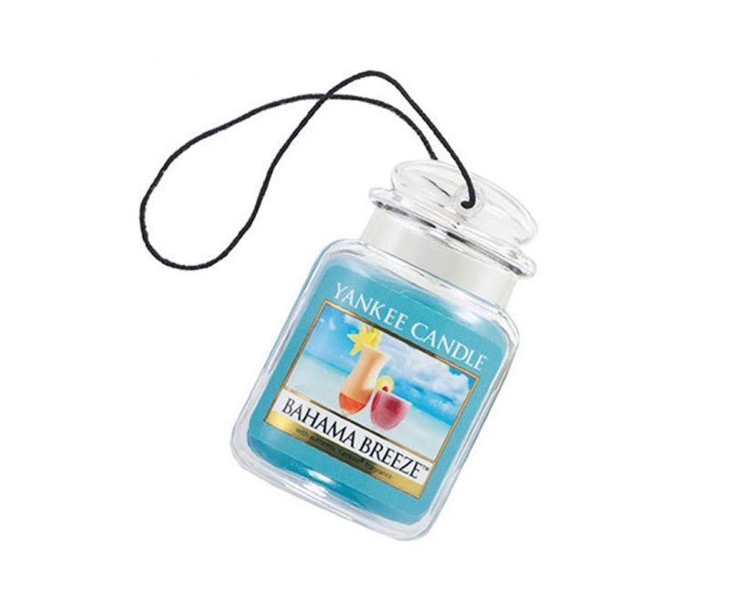 Yankee Candle Car Jar Hanging Air Freshener on a white background.