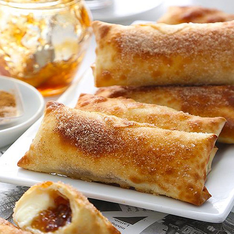 Air fryer cheesecake egg rolls