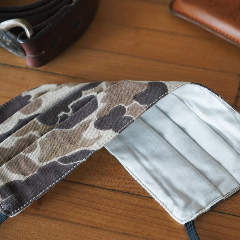 sporting brand Ball and Buck designed a camouflage print face mask to provide some level of protection against the transmission of the coronavirus.