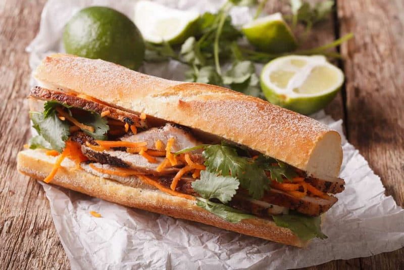A Banh Mi sandwich