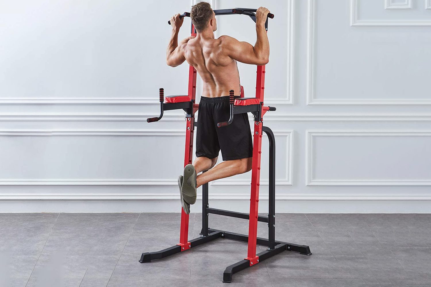 ZENOVA Power Rack Squat Rack Fitness Pull Up Bar Station Weightlifting Squat Stand