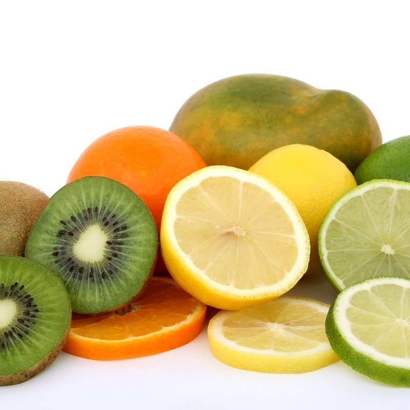 Kiwi and citrus fruits
