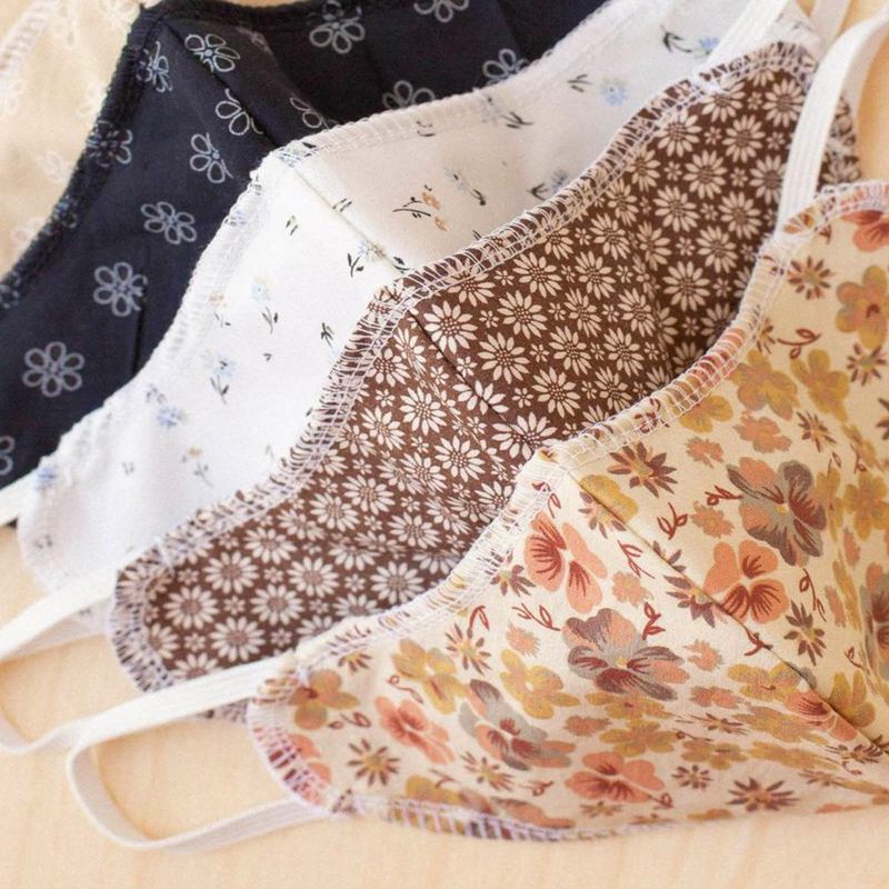 Sustainable brand Christy Dawn is selling double deadstock and organic cotton masks.