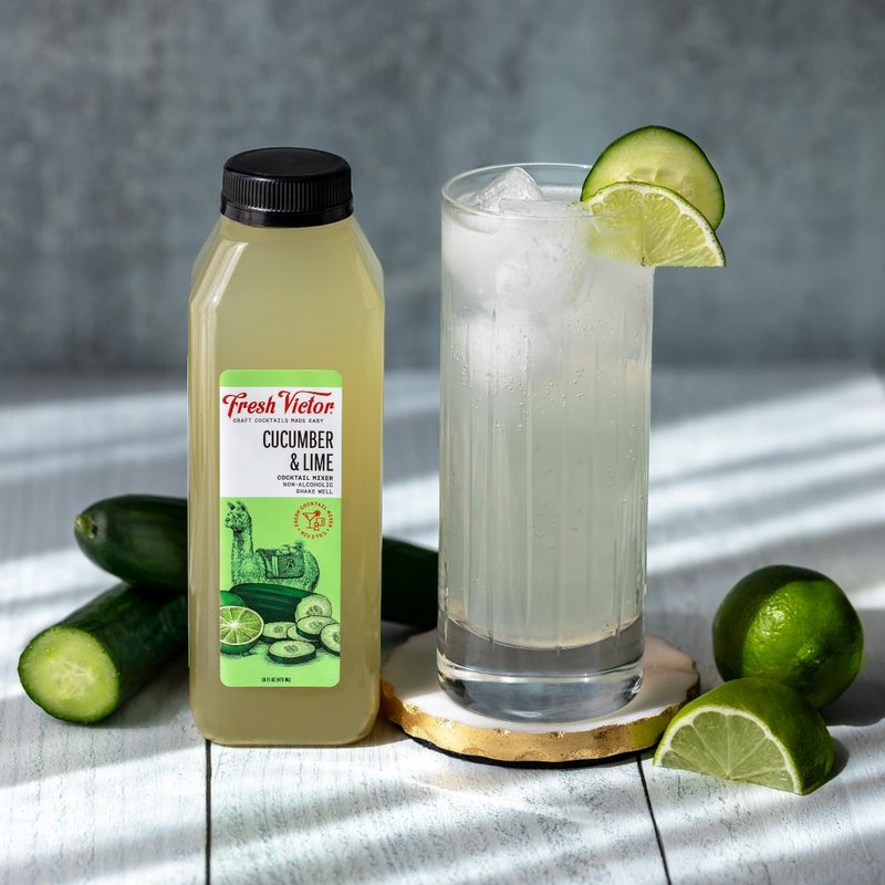 Cucumber Collins cocktail
