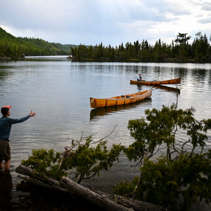 Two Canoes in Boundary Waters