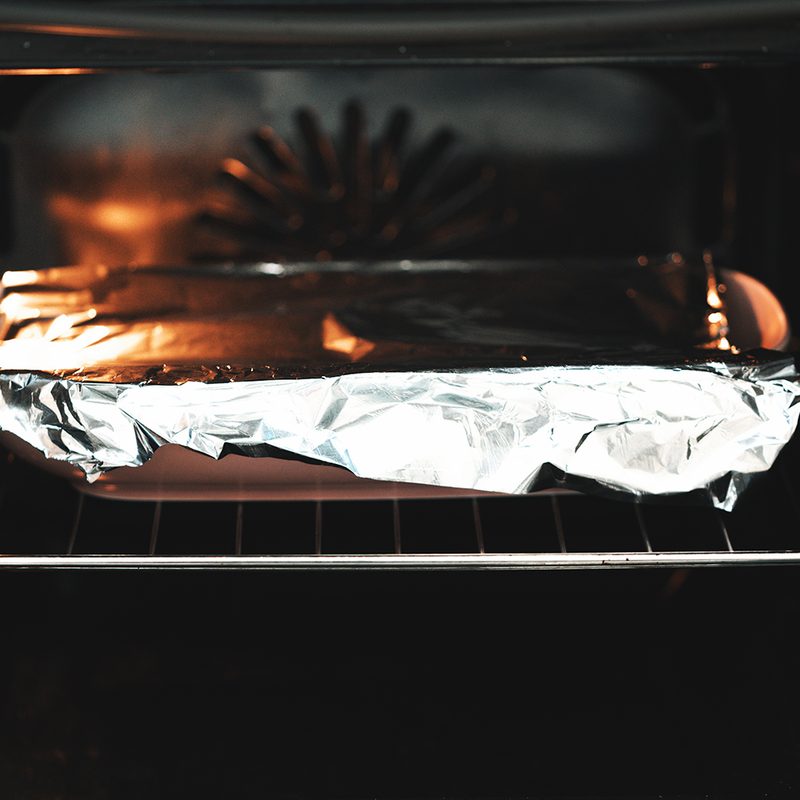 Reheating pasta in the oven
