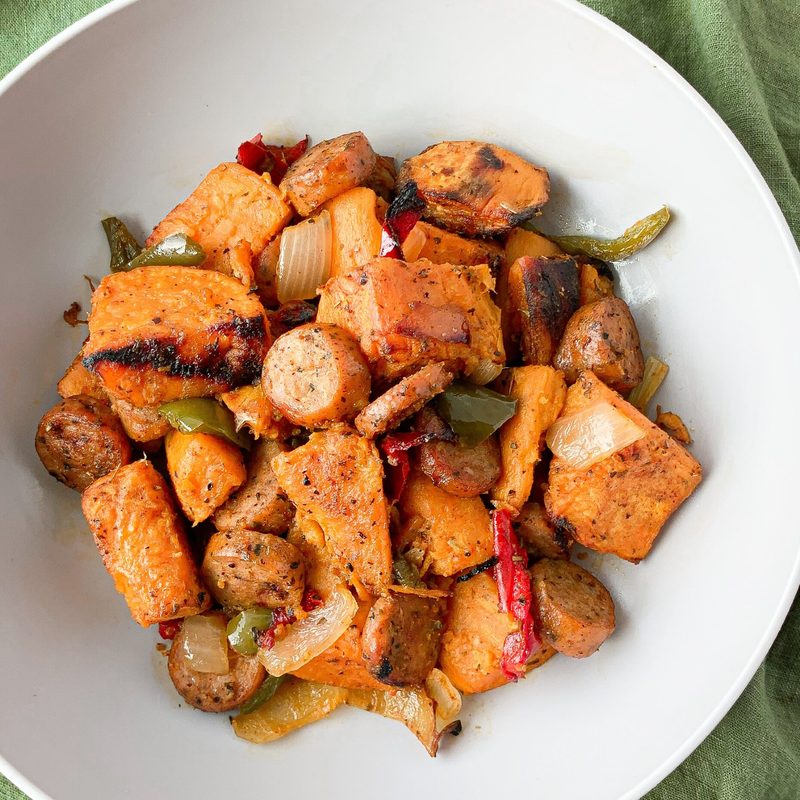 Sweet potato sausage hash