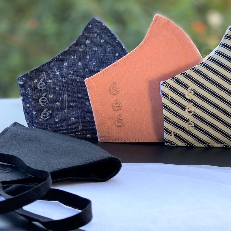 Ethical small denim brand, Ética, launched stylish masks in a get four, give four variety pack.