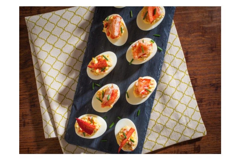Chef Lynn Crawford's lobster deviled eggs